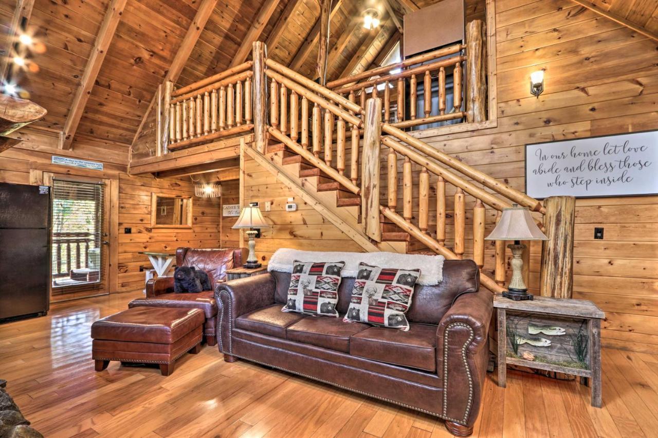 Smoky Mountain Log Cabin 7 Mi To Gatlinburg! Sevierville Exterior foto