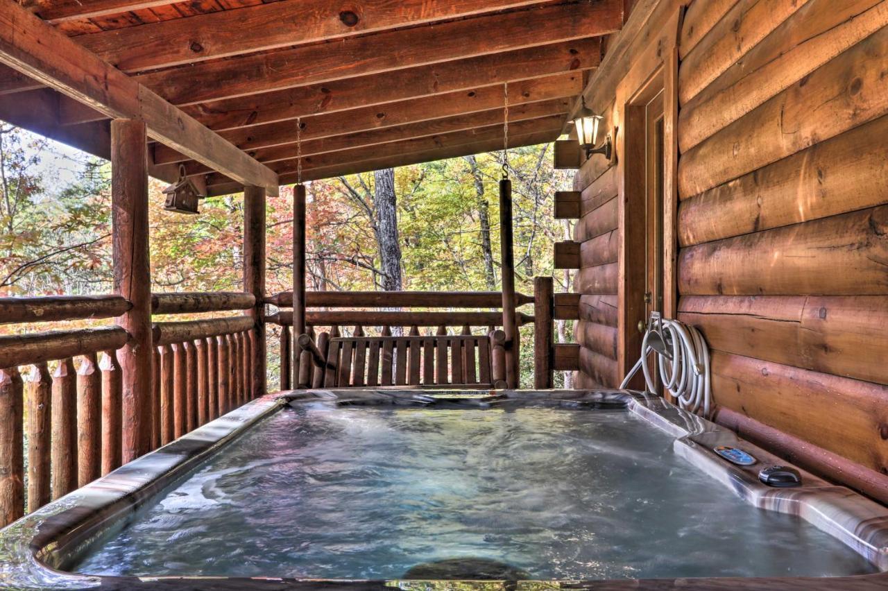 Smoky Mountain Log Cabin 7 Mi To Gatlinburg! Sevierville Exterior foto