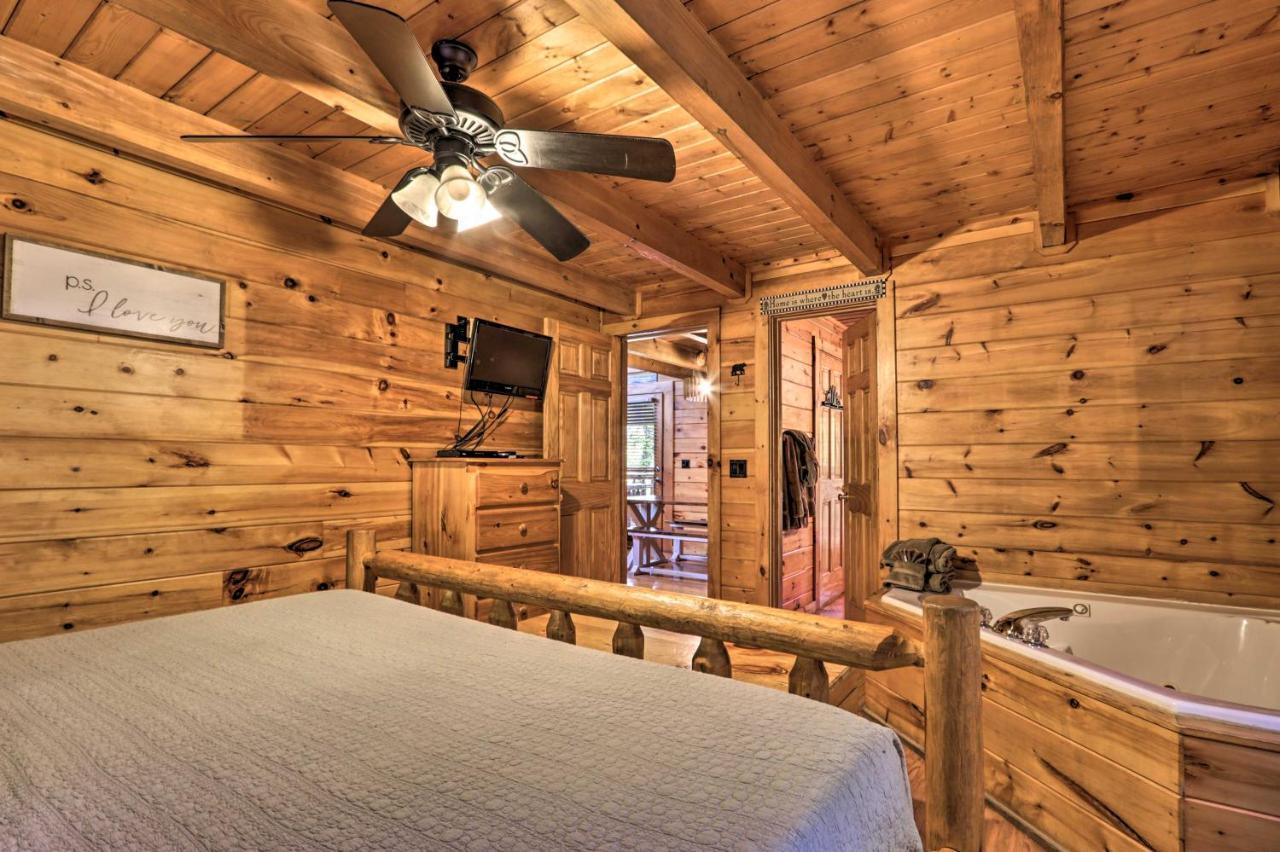 Smoky Mountain Log Cabin 7 Mi To Gatlinburg! Sevierville Exterior foto
